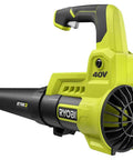 Heavy Duty Cordless Leaf Blower Pumping 110 Mph And 525 CFM With Variable Speed Settings For Fast Yard Cleanup. 40V battery powered with ergonomic grip.