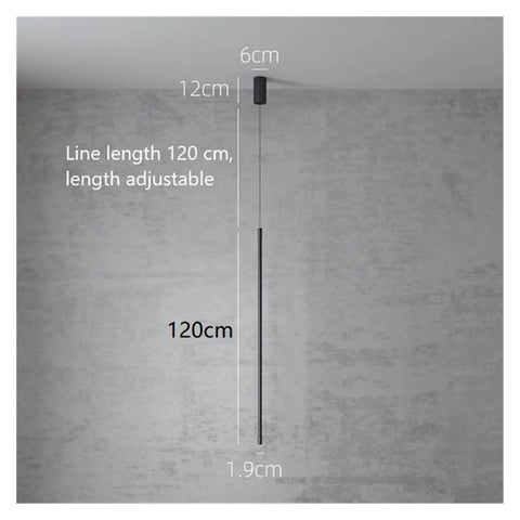 Nordic LED Pendant Lights Modern Pendant Lamp for Home Hanging Lamps Indoor Lighting Living Deco Minimalist Light Fixture, adjustable 120 cm size.