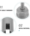 Hex Shank Slotted Wing Nut Socket Wrench For Hurricane Shutters And Panel Nuts close-up of durable metal material showing slotted design.