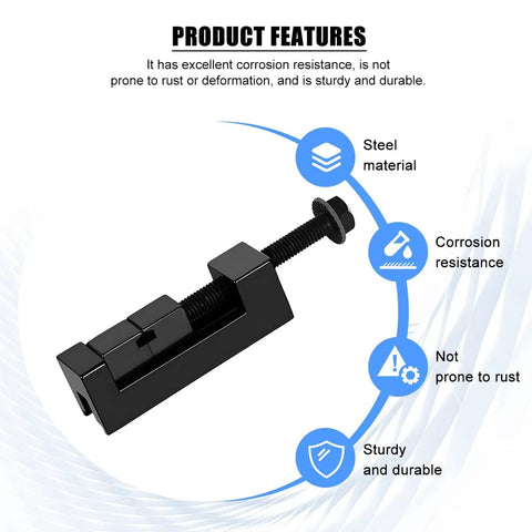 Heavy Duty Single Ear Car CV Axle Boot Clamp Pliers Kit corrosion-resistant tool with steel material properties displayed