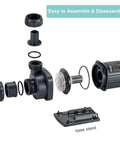hygger 800GPH submersible water pump components with base stand