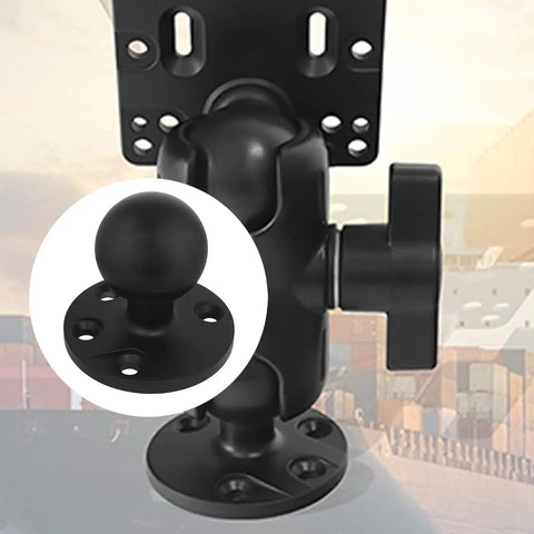 Rugged Aluminum Tablet Stand With 2.25 Inch Ball Mount For Farm And Warehouse Use close-up on ball mount design