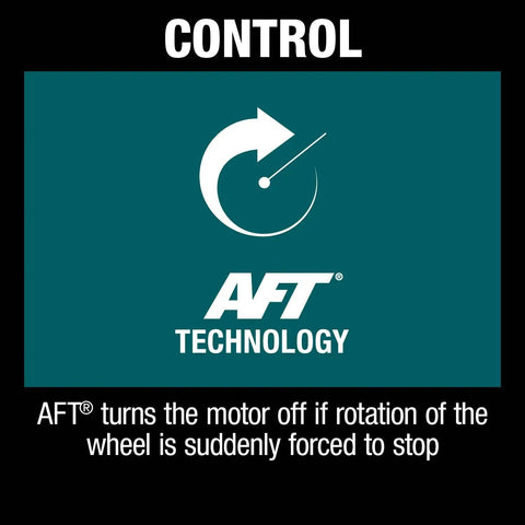 AFT technology control feature for Beast Mode Brushless 18V LXT Cordless Angle Grinder With X LOCK Four And A Half Inch And Five Inch Wheel Tool Only Renewed Fast Cutting Power Cool Running Motor High Torque For Pros