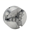 Three Jaw Chuck For Wood Lathe With Self Centering System Ideal For Woodworking CNC And Drills Expands Fixture Options Heavy Duty High Strength Chuck Delivers Stable Grip Smooth Operation And Precise Quick Change Capabilities. metal three-jaw self-centering chuck for wood lathe