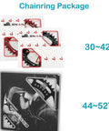 104 BCD Narrow Wide Bike Chainring For 1X Drivetrain 30T To 52T Range packaging with illustrations.