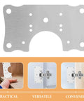 Five Piece Cabinet Door Hinge Repair Plates Durable Quick Install Hardware For Kitchen Cabinets And Home Office Use Easy Open Design No Hassle Prevents Squeaks And Dropped Doors