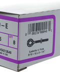 Box of Eight Piece Eye Bolts With Nuts Set For Hanging And Tie Downs Five Sixteenth Inch By Three And One Quarter Inch Steel Zinc Plated Fasteners