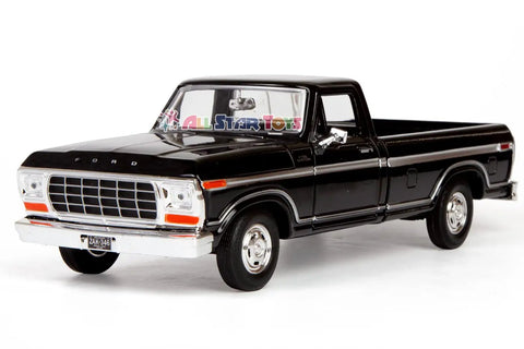 Ford F150 1 24 Diecast Collectible Model Truck Black With Opening Doors And Detailed Interior Slick Premium Rubber Tires Window Box