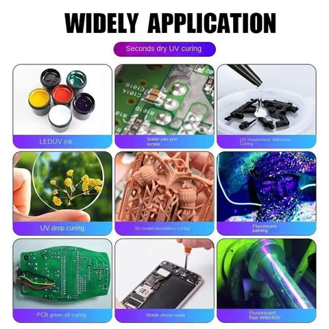 Beast Mode Led Uv Curing Lamp With A Bold Digital Screen For Crushing Cure Times On 3D Printer Resin applications like soldering and painting.