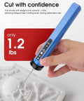 Badass 3 In 1 Hot Wire Foam Cutter Kit With 36 Watt Adjustable Blade and ten extra replacement wires showcasing user carving intricate details.