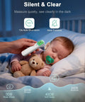 Touchless Ear and Forehead Infrared Thermometer for Kids and Adults With One Button Readout, 1 Second Measurement, Fever Alarm, Color Coded Backlight, Ear or Forehead Mode, 40 Memory Stores, FSA HSA Eligible used on sleeping baby