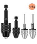 Drill Chuck Conversion Adapter For Impact Drivers And Cordless Screwdrivers Hex Shank To Round Shank Drill Bit Adapter Quick Switch