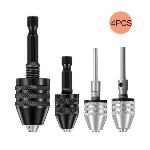 Drill Chuck Conversion Adapter For Impact Drivers And Cordless Screwdrivers Hex Shank To Round Shank Drill Bit Adapter Quick Switch