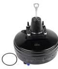 Top Shelf Power Brake Booster Bolt-On Replaces 5474431 for Chevy Silverado with black finish and round design.