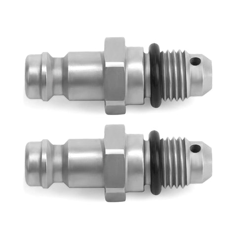 Bleeder Fitting Kit For Front Mount Marine Cylinders, 3/8 Inch Compression, 9/16-24 Thread, 2 Pack With O-Ring, Essential For Manual Hydraulic Steering, Compatible With Popular Marine Cylinders