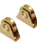Heavy-duty V groove caster wheels with bracket for industrial gates and carts, corrosion-resistant, 1102 lbs load capacity