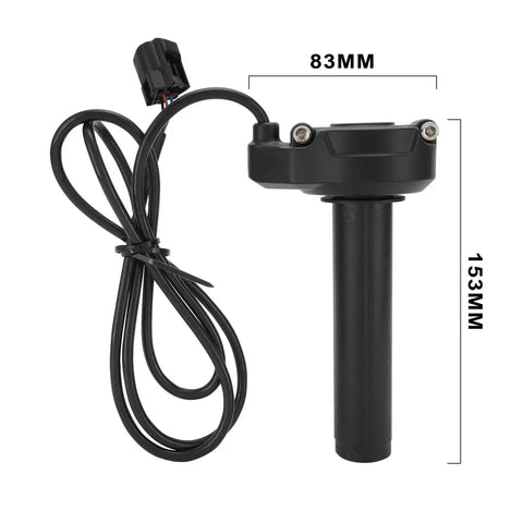 Throttle Handle With Rolling Bearing For Sur Ron Light Bee X S LBX 2017 2024 X160 X260 Electric Dirt Bike Throttle Grips With Cable Black Slick Smoother Acceleration Stable Control Durable Aluminum Core Easy Install