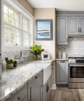 Kitchen with Six Pack Classic Round Cabinet Knobs 1 Inch Solid Ball Drawer Knobs With Vintage Antique Brass Finish Zinc Alloy Hardware