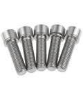 Killer Set of 5 M7 Titanium Bolts with Hex Socket Cylinder Head and Matching Washers Sick Rainbow Finish for bike upgrades