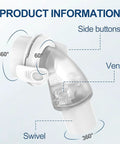 Clip On Respiratory Adapter Replacement Part Made Of Durable ABS For Breathing Tubes And Oxygen Attachments Universal Connector
