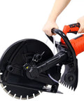 Heavy Hitter 14 Inch Electric Concrete Saw With Kickass 15 Amp Motor And Razor Sharp Diamond Blade for precise cutting.