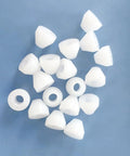 20 Pack Insulating Pen Bushings For Woodturning, White Nonstick Durable Synthetic Bushings For CA Finishing And Turning, 0.43 Inch Diameter