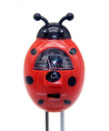 Ladybug Shaped 3 in 1 Soil Tester for Moisture pH and Sunlight Levels with gauge readings visible, battery-free design