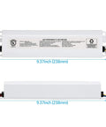 LED Emergency Driver 4W 120 to 277V AC Input With 3 to 60V DC Range For Recessed Downlights Panels and Troffers UL Listed Pack of 2