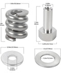 Spring Barrel Nut Assembly Rock Solid Replacement includes stainless steel spring, nut, washers for pool filter systems.