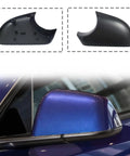 Top Shelf Pair Left And Right Side Door Wing Mirror Lower Cover Holder Tray Rearview Mirror Cap Bottom Trim Drop In Replacement For Tesla Model Y 2020 To 2023 Gloss Black Trim visible from multiple angles