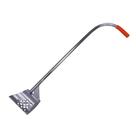 Kick It Aluminum Beach Sand Scoop For Wet And Dry Metal Detecting Heavy Duty Beach Treasure Scoop With 36 Inch Anodized Handle