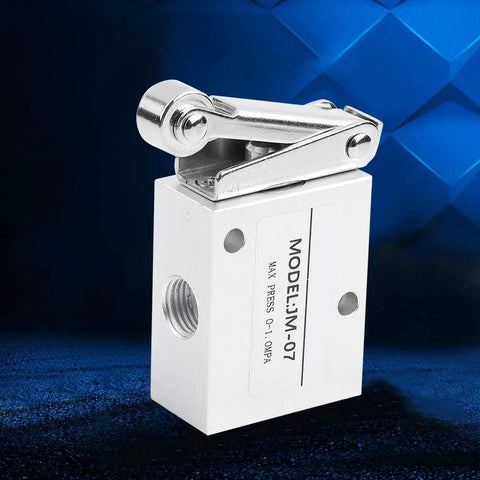 Heavy Duty Mechanical Pneumatic Roller Valve For Air Control With One Quarter Inch Ports No Sweat Setup Straight Up Reliable Pilot Diaphragm Control For Compressed Air Applications That Work Like A Charm