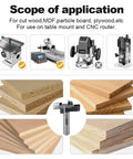 Application uses for CNC Spoilboard Surfacing Planer Router Bit 1/2 Inch Shank 2 Inch Cutting Diameter on various woods and routers