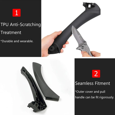 BMW 3 Series Door Handle Replacement Kit Right Side Outer Cover And Pull Handle For E90 E91 E92 E93 TPU material close-up