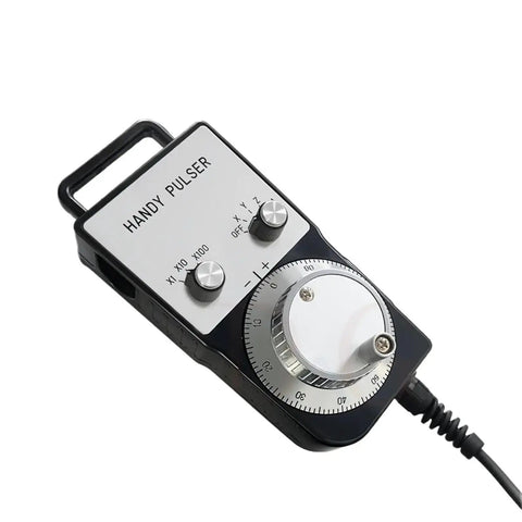 Get That CNC Machine Cranked With This Manual Pulse Generator Handwheel For Precise Axis Control And Smooth Operation On Your Industrial Setup. Handdy pulser CNC handwheel with cable and dial