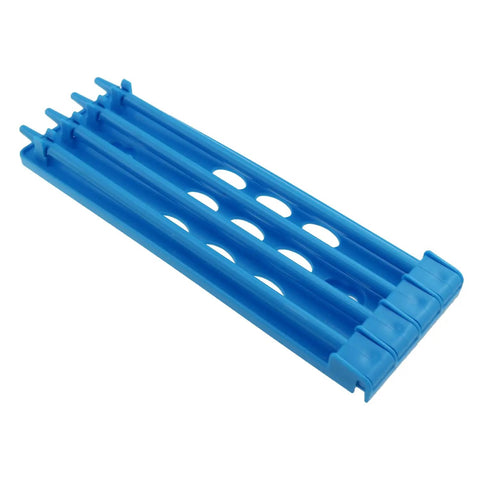 Blue Set Of 3 Sturdy Plastic Pigeon Ring Holders Anklet Organizer For Poultry Habitat 20 By 6.7 Cm Heavy Duty Hanging Rack