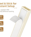 Beige One Cord Cable Hider Kit For Walls, 85 Inch Cord Covers For TV Wires, adhesive backing for easy no drill installation