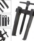 Mvnoire Heavy Duty Hand Puller Bearing Remover Tool in high carbon steel with rotating center for easy disassembly.