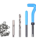 All-In-One 131-Piece SAE Thread Repair Kit with HSS Drill Helicoil Inserts, taps, and tools for 1/4 to 1/2 inch threads.