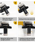 Step-by-step guide using 7-Piece Diamond Hole Saw Kit For Porcelain Tile Ceramic Marble Brick Dry Or Wet Core Drill Bits Set
