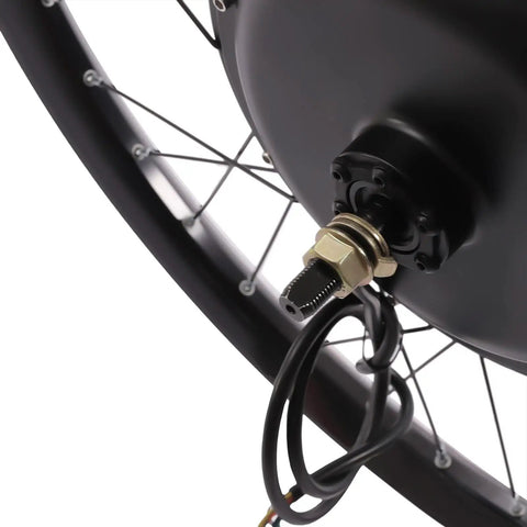 27.5 Inch Electric Bike Motor Conversion Kit With Beefy 72V 2000W Rear Wheel Brushless Motor close-up