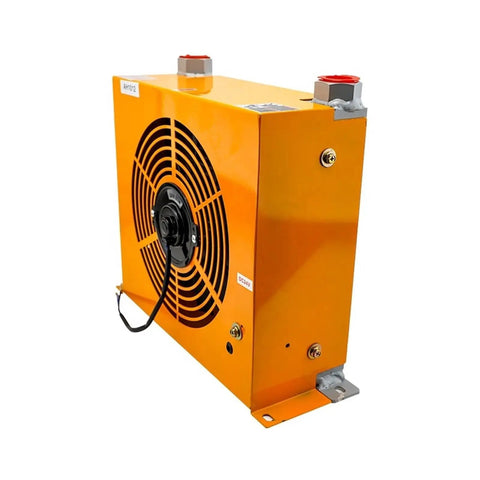 Excavator Hydraulic Oil Cooler And Air Cooling Heat Exchanger In Lightweight Aluminum Alloy For Quick Efficient Cooling And Water Oil Separation Prevention AH1417 Air Fan Cooling
