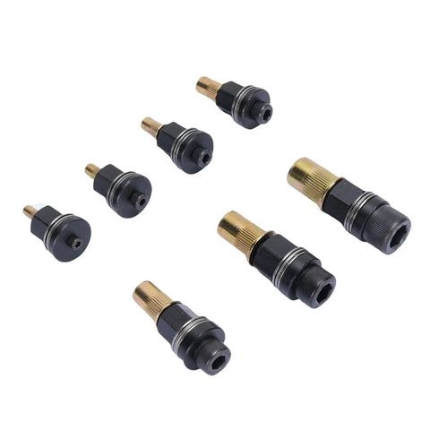 Game Changing Hand Rivet Nut Tool Kit With Seven Tough As Nails Nutsert Setter sizes from M3 to M10 showing various nutserts.