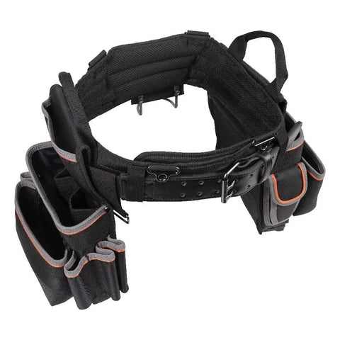 Tradesman Pro Electrician Padded Tool Belt And Pouch Set with breathable mesh and removable pockets