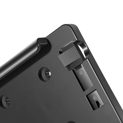 Close-up of Tab Lock Quick Mount Base for Downriggers with lock mechanism and mount points visible on durable bracket