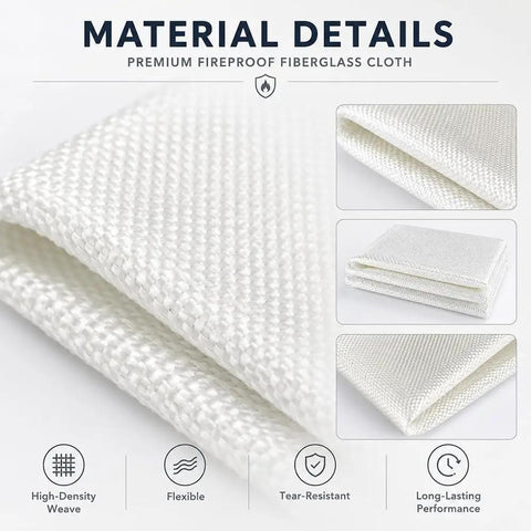 Fireproof Fiberglass Welding Cloth For Pipes And Equipment That Keeps Your Gear Safe From Sparks Spatter And High Heat During Welding