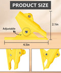 Adjustable Parallel Scribe Tool Slick Edge Tracker Real Deal For Woodworking, 4.5in x 2.1in, yellow, adjustable design.