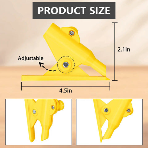 Adjustable Parallel Scribe Tool Slick Edge Tracker Real Deal For Woodworking, 4.5in x 2.1in, yellow, adjustable design.