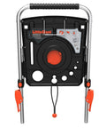 AirDeck Ladder Workstation Accessory With Handrail And Tool Tray Plastic Build Keeps Your Gear Handy At The Top Of The Ladder Fits Most Ladders 25 Lb Load Rating shown with orange accents