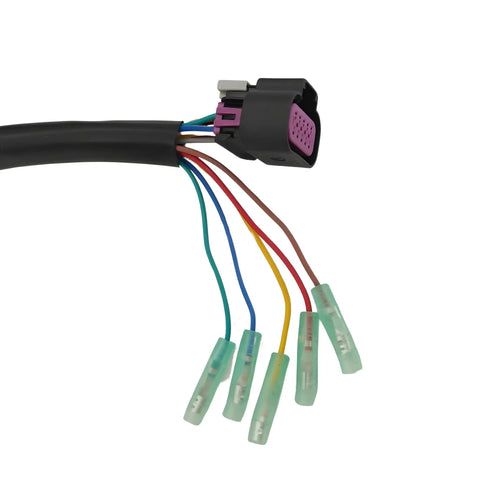 Aftermarket Replacement Remote Control For Mercury Outboard Engine 4 Stroke Side Mount 14 Pin 16.5 Ft Wire Harness connector